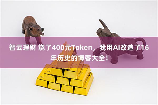 智云理财 烧了400元Token，我用AI改造了16年历史的博客大全！