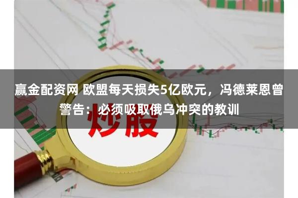 赢金配资网 欧盟每天损失5亿欧元，冯德莱恩曾警告：必须吸取俄乌冲突的教训